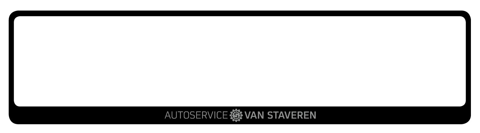 kentekenplaathouder met logo